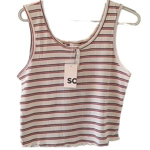 SO BRAND WOMENS JUNIOR SIZE STRIPED SUMMER TANK TOP SIZE XXL